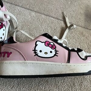 Hello Kitty Pink and Black Athletic Shoes